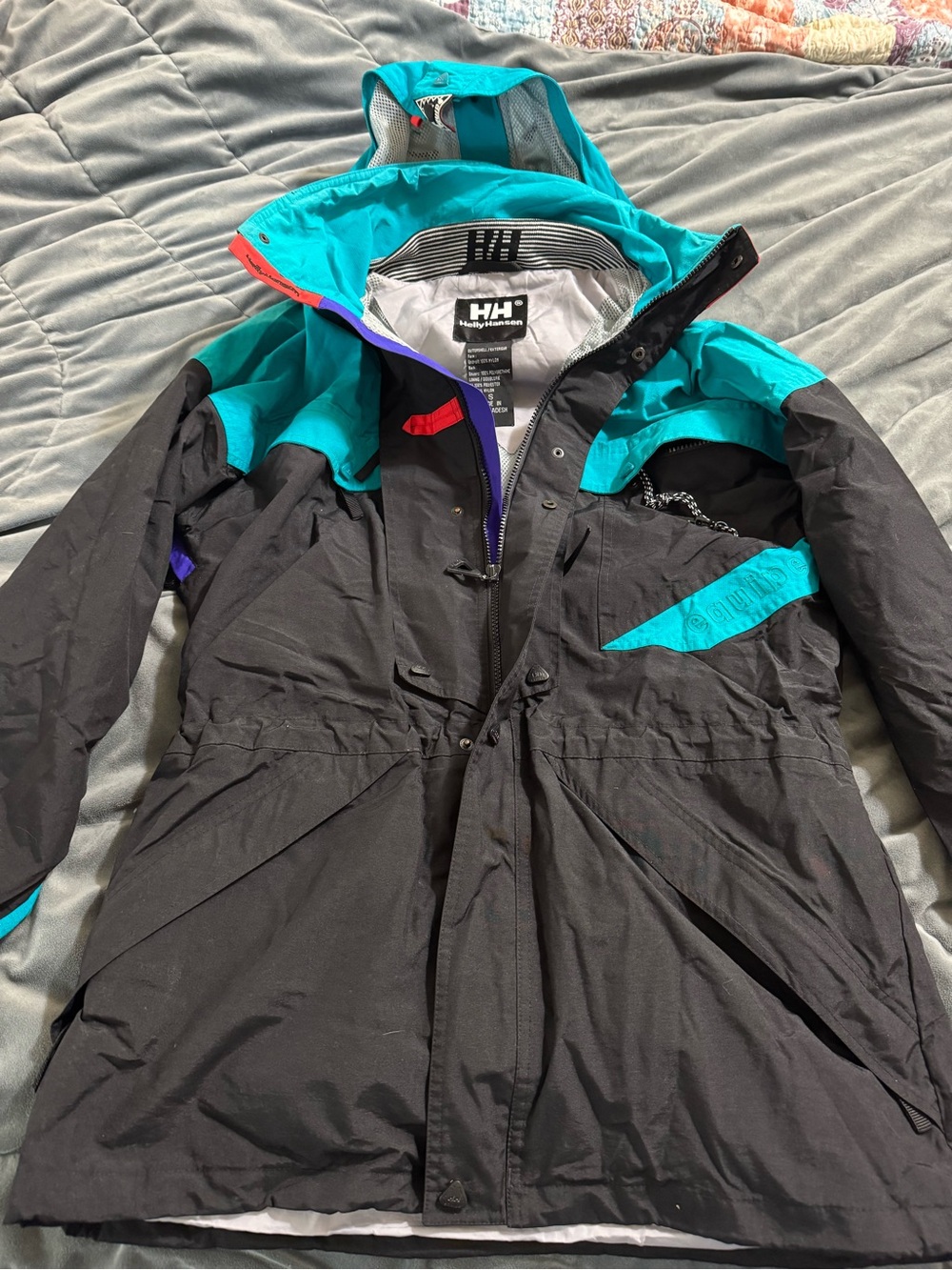 Helly Hansen Teal & Purple Insulated Ski Jacket